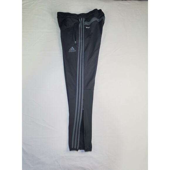 Adidas Climacool Women's Size L Grey Jogger Track Pants Zip Ankles Athletic Ca12 - Picture 6 of 7